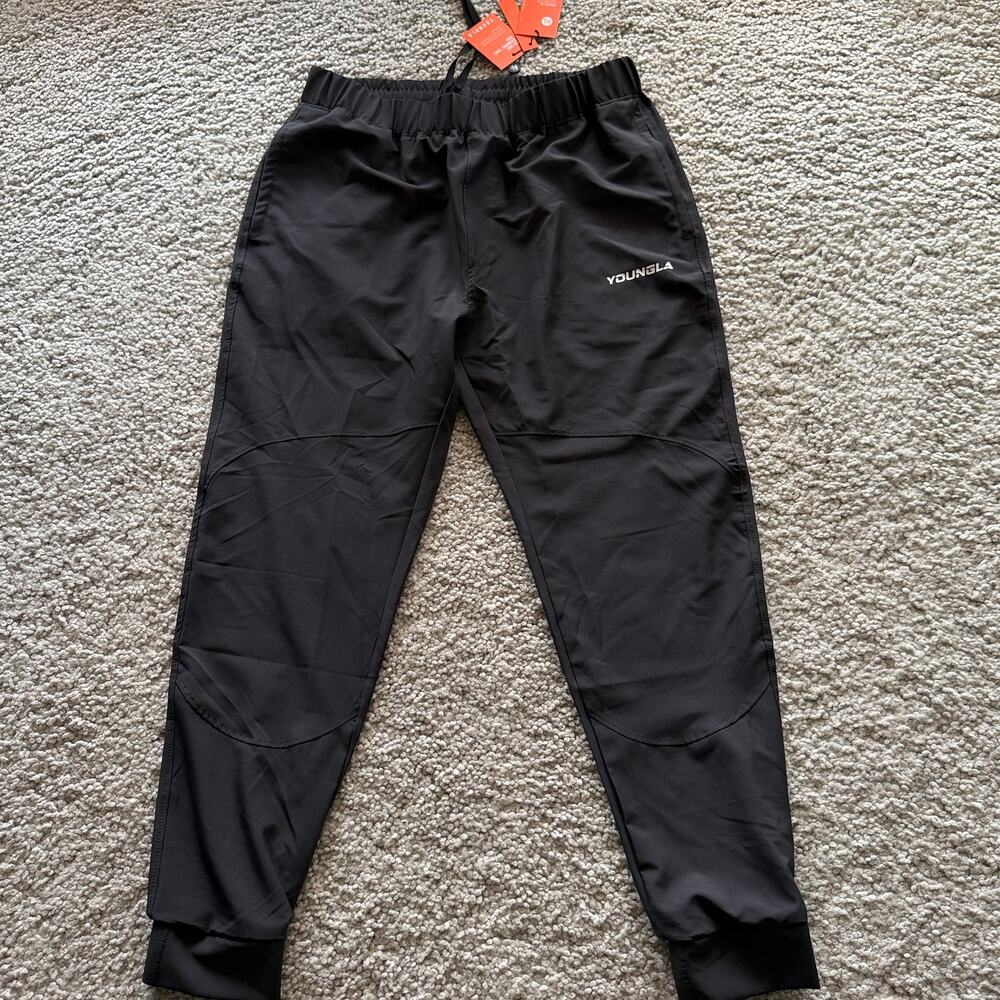Men's YoungLA (SoldOut) 4107 DrawstringUltraTrainingJoggers, XL, NWT Charcoal